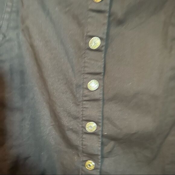 Guess black snap button long sleeve top - Picture 11 of 13